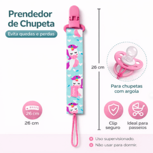 Prendedor de Chupeta Buba Unicórnio