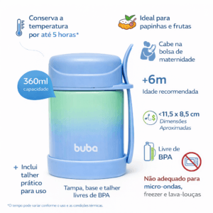 Pote Térmico Degradê Azul Buba