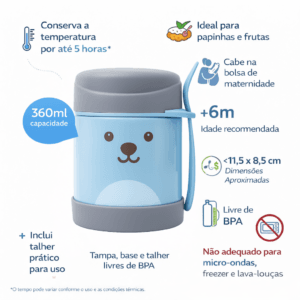 Pote Térmico Gummy Azul Buba