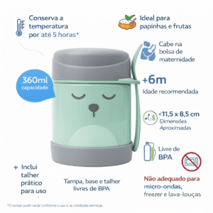 Pote Térmico Gummy Verde Buba