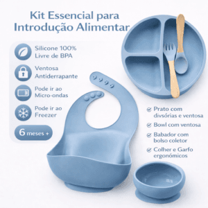 Kit Introdução Alimentar Capi Baby Azul