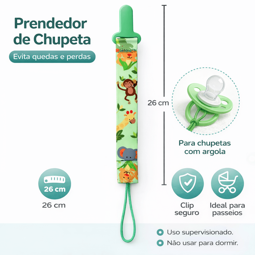 Prendedor de Chupeta Buba Safari
