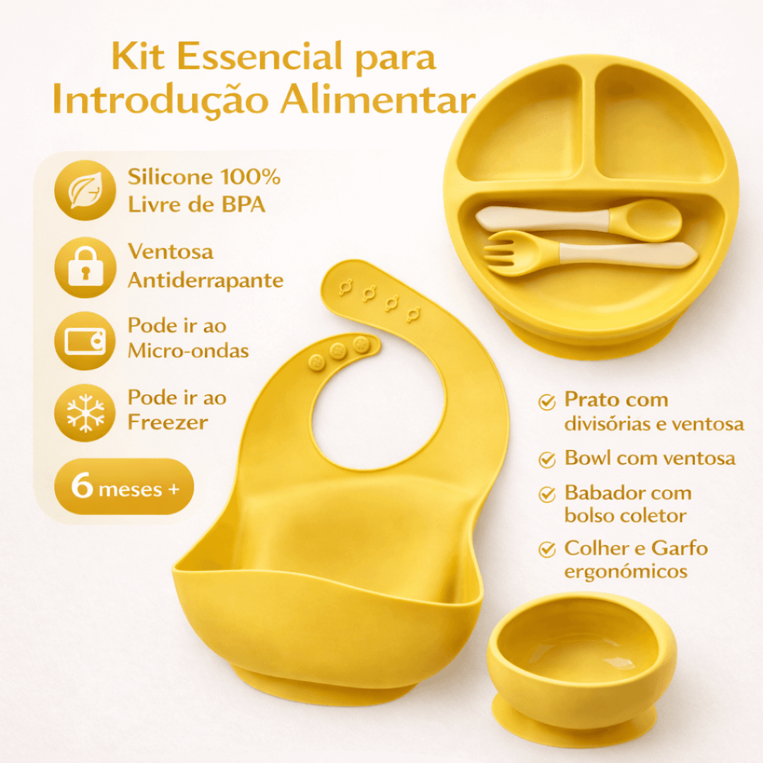 Kit Introdução Alimentar Capi Baby Amarelo