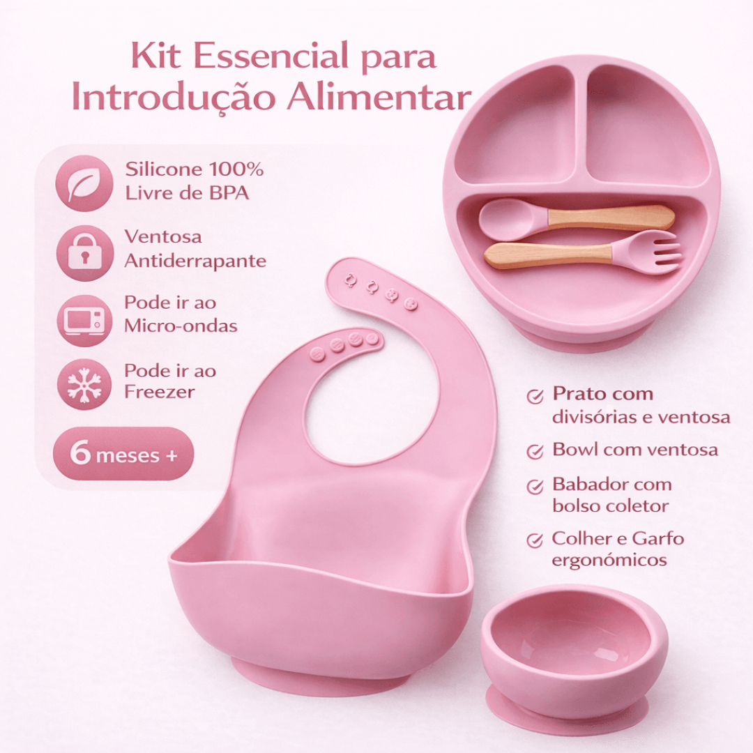 Kit Introdução Alimentar Capi Baby Rosa